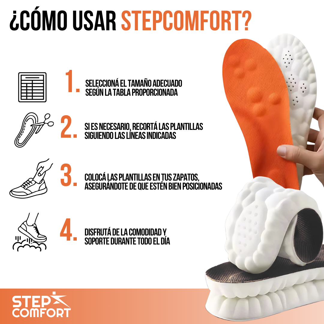 StepComfort™ - Camina sin dolor, siente la nube en cada paso