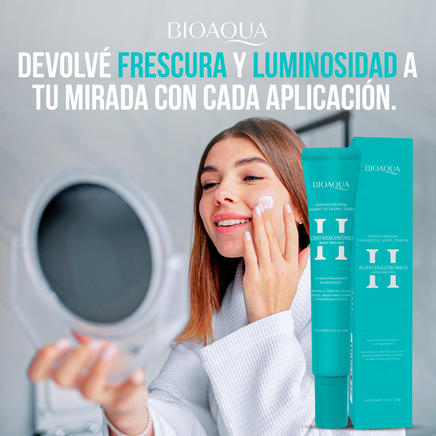 Bioaqua Crema de Ojos con Ácido Hialurónico