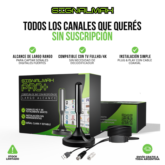 SIGNALMAX™ - Desbloquea +100 canales HD premium