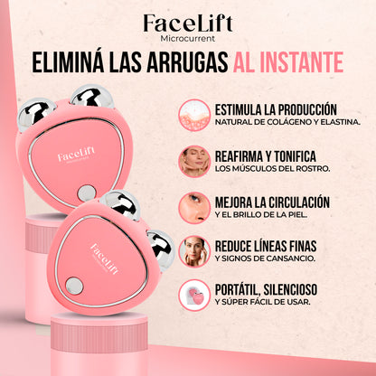 FaceLift - Masajeador Facial HV Microcorriente