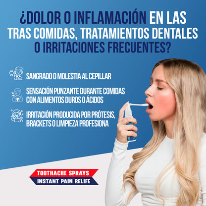 Tooth Relief Spray™ Alivio inmediato, sonrisa asegurada.